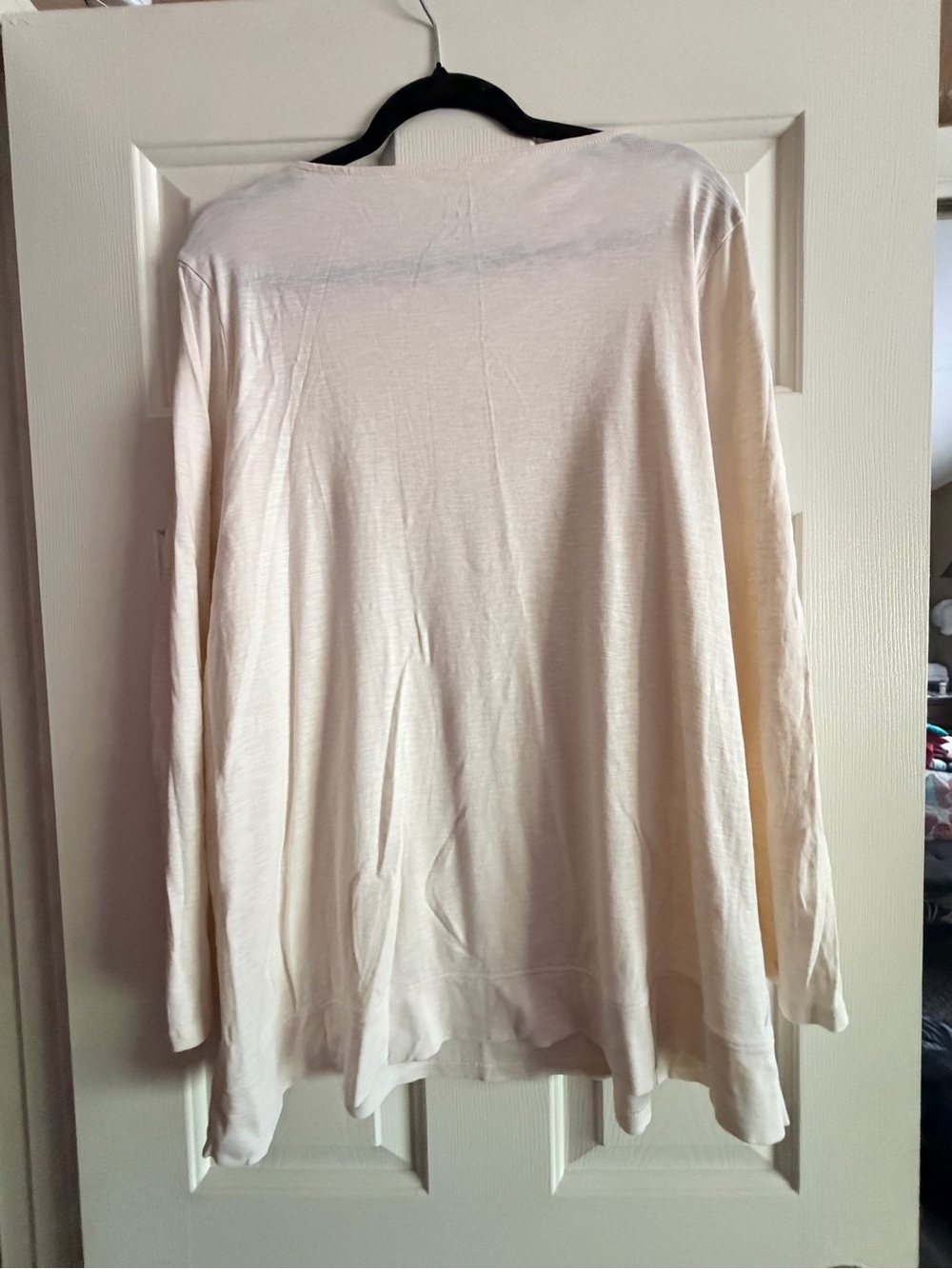 J. Jill Cream Long-Sleeve Scoop Neck Top - Picture 3 of 5